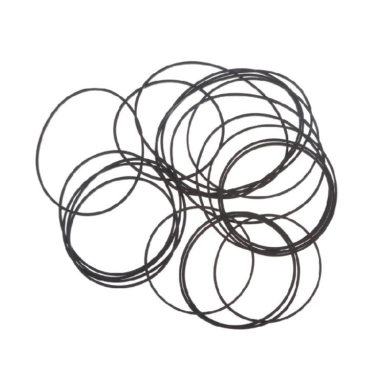 20Pieces 1mm Square Folded Rubber Belts 70-100mm New Assorted Common Belt