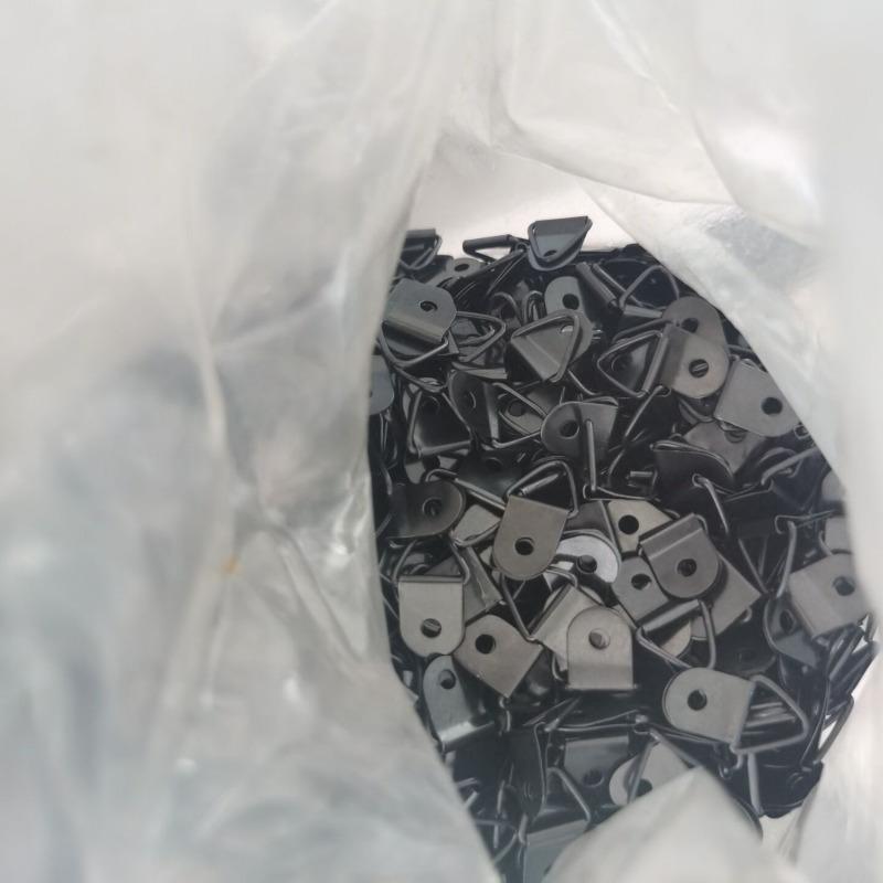 100Pcs Photo Frame Hook Accessories Triangle Hanging Ring Hardware Hanging Buckle Picture Frame Medium Ring Screw Golden Triangle Hook