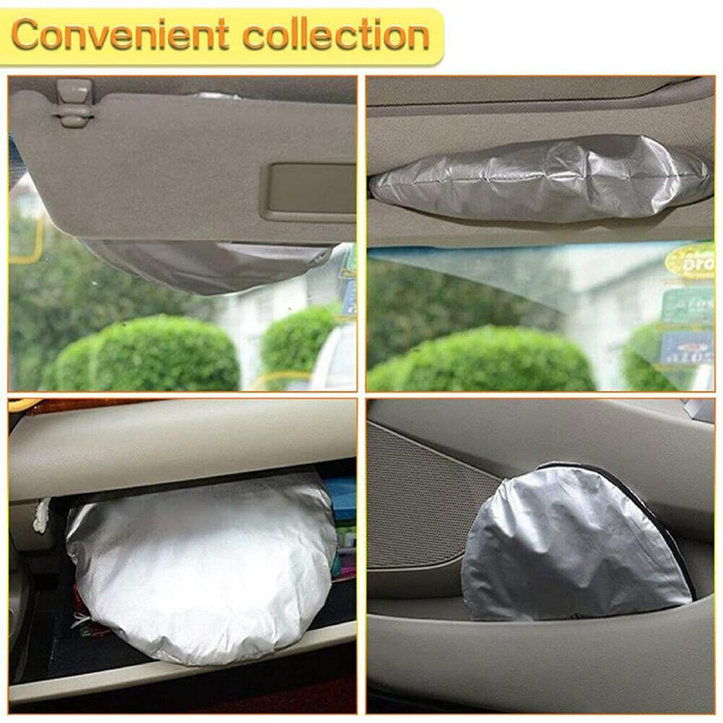6-Piece Car Sunshade Set: Front, Rear & Side Window Sun Visors with Suction Cups for Interior Sun Protection & Heat Insulation.