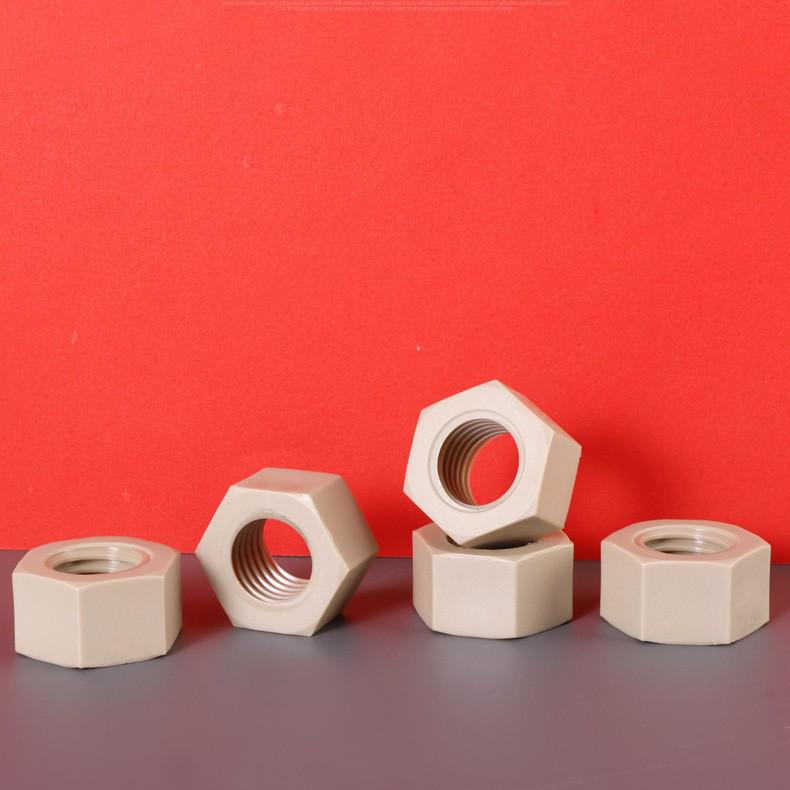 In-Stock PEEK M3 High-Temp Resistant Plastic Hex Nut - Corrosion, Acid & Alkali Resistant, Insulating M2