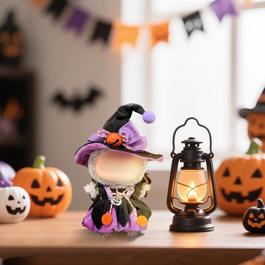 Halloween Puppenkleidungsset Plüsch Babykleidung, Kürbishut (Puppenkleidung, Puppen nicht enthalten)
