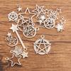 10pcs Hollow-out Pentagram Star Pendant Jewelry Pendant