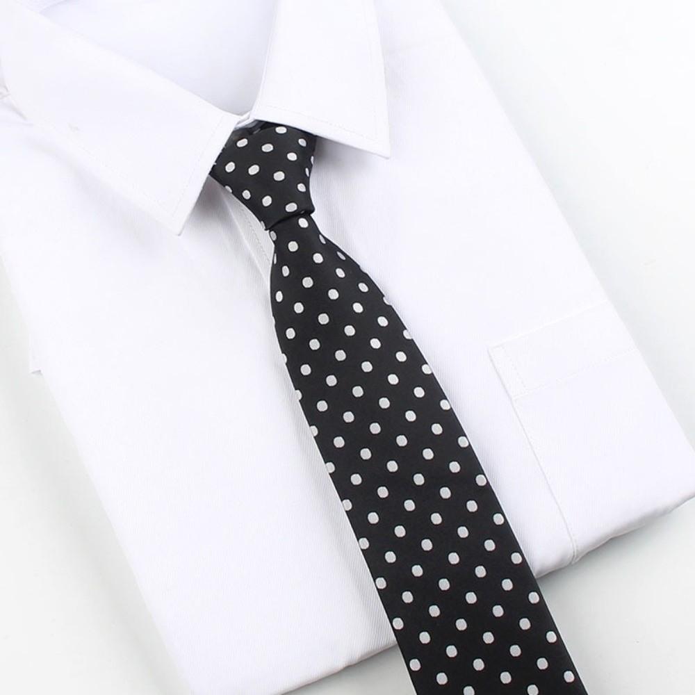 Modern Polka Dot Formal Necktie 8CM Width Business Necktie Groom Men Tie Party
