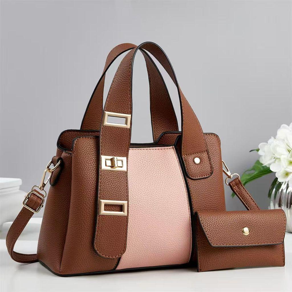 Urban Minimalist Pu Tote Bag With Multicompartment Design For Daily Use