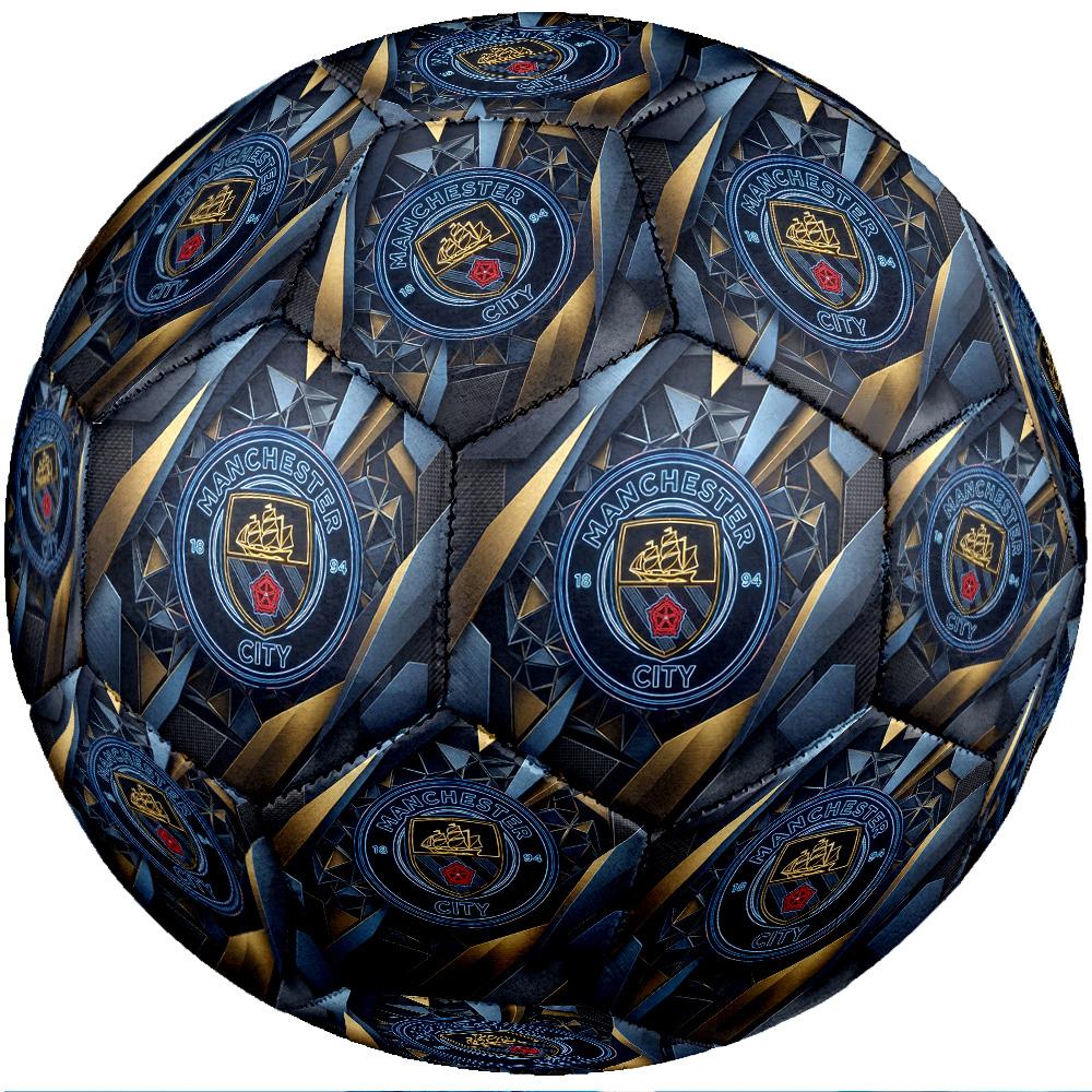 Manchester City Thema Fußballball Größe 5 Fußballball Weiche Haptik Professioneller Trainingsfußball für Outdoor-Sportarten