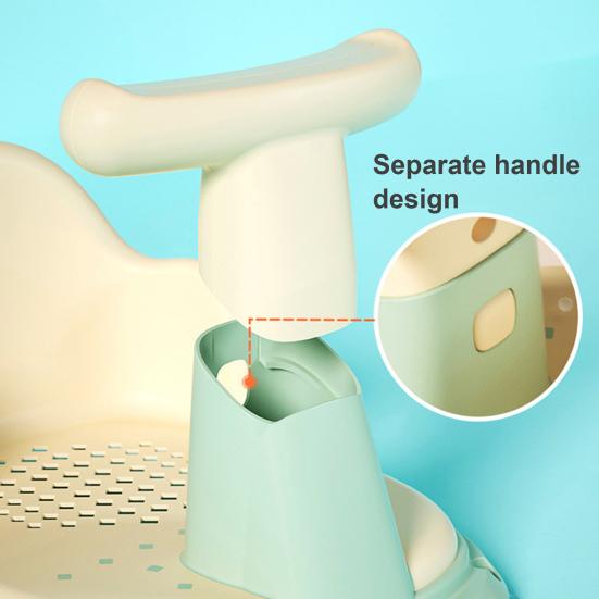 Baby Bath Chair Ergonomic Design Anti-Slip Sitting Baby Bathroom Chair Seat Promotes Independent