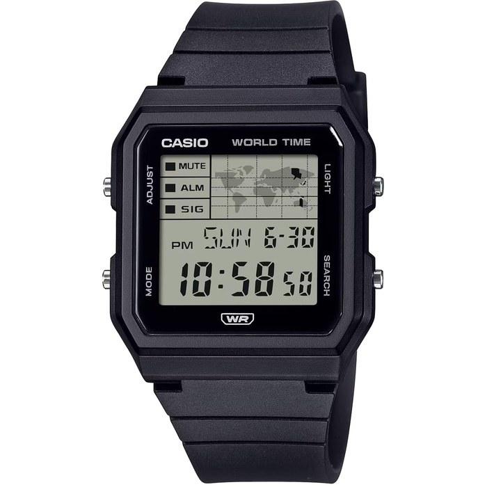 [Casio] World Time Digital Watch LF-30W-1A, Biomass Plastic Band, Black
