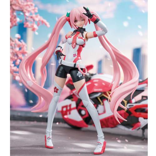 HiPlay SOSKILL Sakura Miku - Pink Sound Boom SSK-MIKU02, Approximately 160mm Tall, Pre-Colored Plastic Model Kit