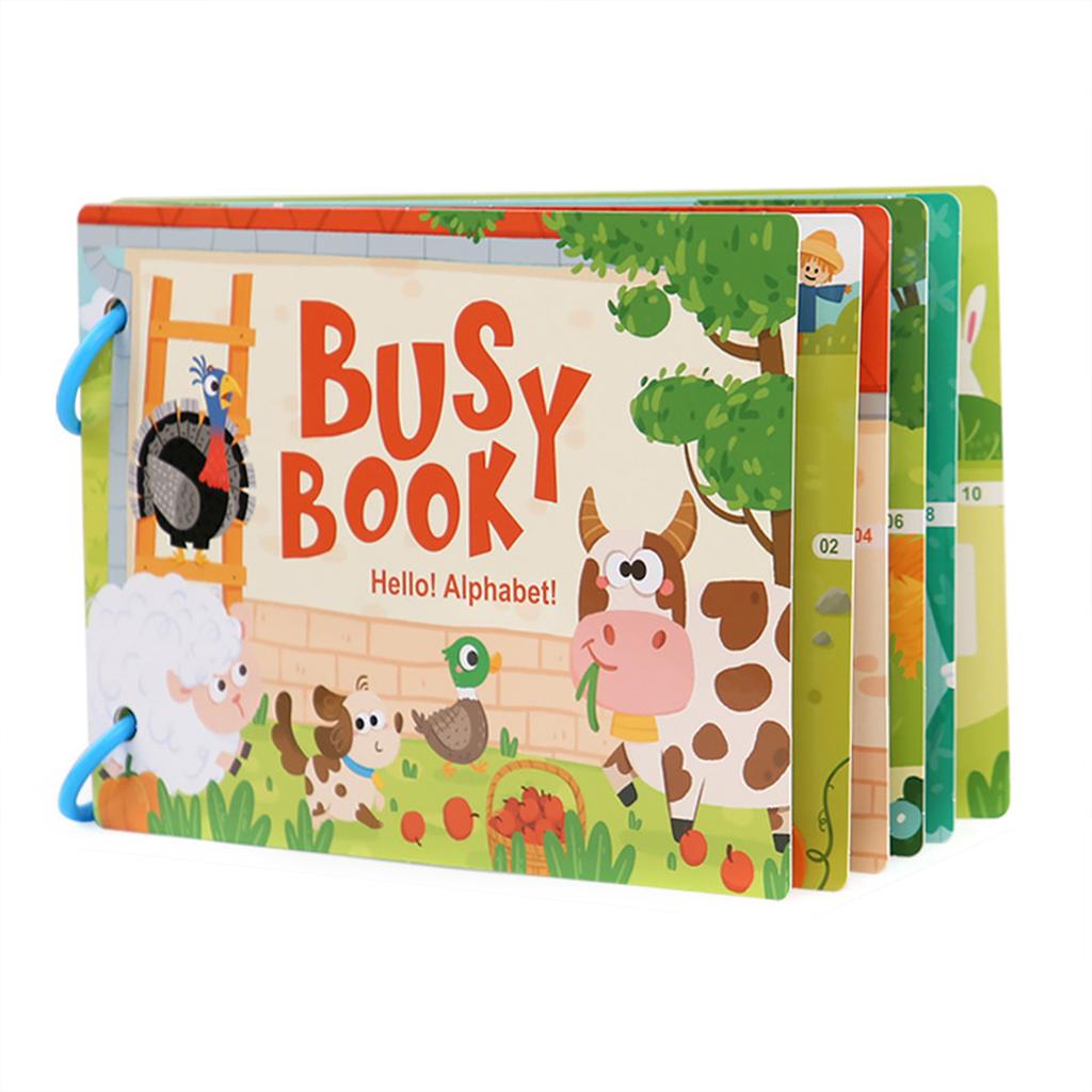 Montessori-Busy Book For Kids Toddler DIY Puzzle Game Sturdy Early Learning Sticker Books For Children Preschool Educational Toy