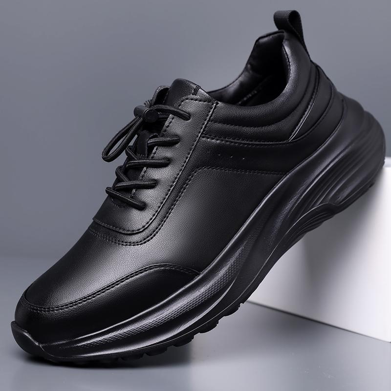 Soft-sole Anti-slip Men Sneakers Fashion Casual Mens Shoes Outdoor Male Sports Shoes Leisure Walk Leather Trainers Walking Shoes
