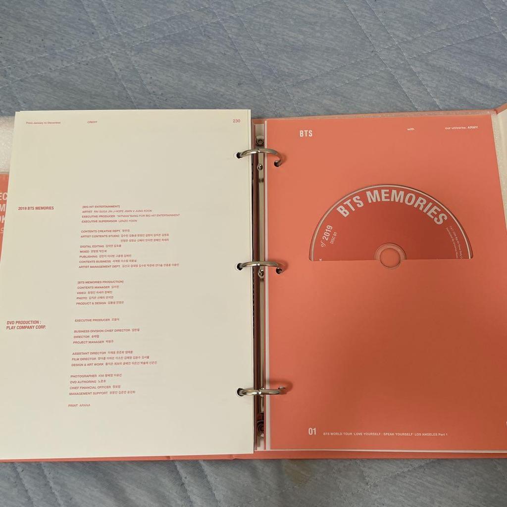 [USED] BTS MEMORIES of 2019 DVD (Official)