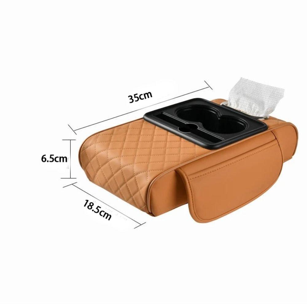 Multifunctional Center Console Armrest Cushion Portable Storage Box Car Armrest Pillow  Universal