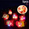 5 stk Halloween LED Lysende Fingerringe Assorterede Spooky Designs Til Halloween Fest Knep Eller Slik Børne Favor