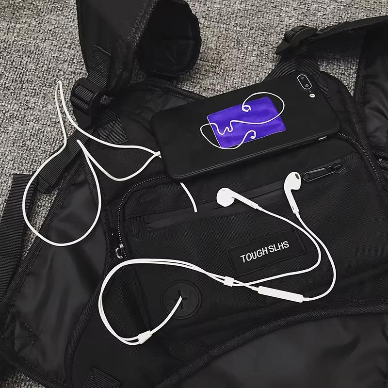 Tactical Utility-Durable Waterproof Tactical Chest Bag - Multipurpose EDC Chest Bag for Sports & Travel -- LZT