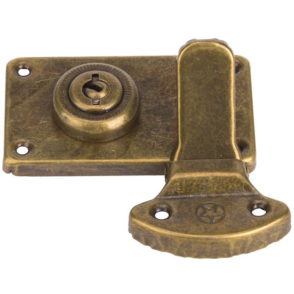 2pcs Antique Lock Wooden Box Hasp Heavy Duty Furniture Accessories For Chests & Trunks