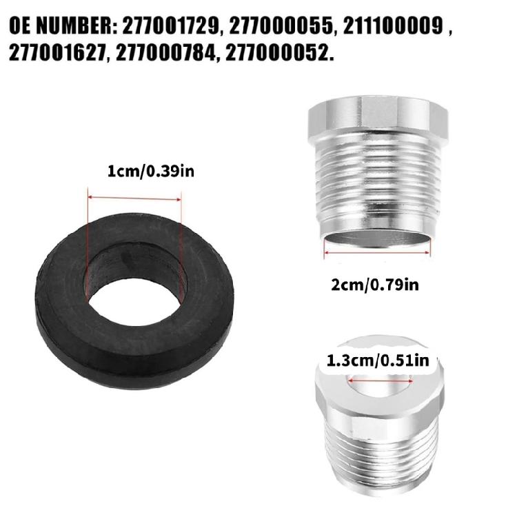 Replacement Accessories Engine Parts Replace 277001729 277000055 211100009 Steering Reverse Aluminum Cable Lock Nut Kit