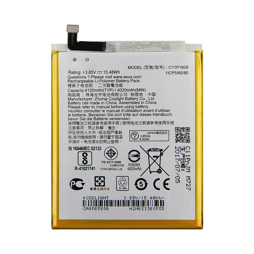 Replacement Phone Battery For ZenFone 4 Max 5.2" ZC520KL ASUS ZenFone 3 Max 5.5 " ZC553KL X00DDA C11P1609 4120mAh