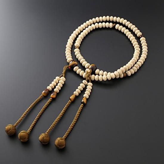 Kyoto Butsudan Hayashi Buddhist Prayer Shingon Shaku Starry Bodhi Tree Eye Stone Beads Bag Kyoto Beads, Buddhism, 1.2 (2.5 Cm), (Mikan Beads), Tiger's