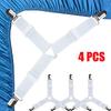 4 Pcs Triangle Bed Sheet Holders Fitted Sheet Clips Adjustable Sheet Suspenders Mattress Gripper Clips For Bed Mattress Cover