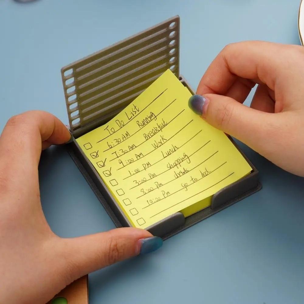 Long-lasting Sticky Note Dispenser Space-Saving Storage Box To-Do List Note Holder