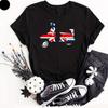 SCOOTER T SHIRT - Union Jack Scooters Target Band UK Flag Shirt Unisex Top Tee