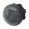 12-24V Instrument Waterproof Voltage VA ThreeDigit Round LED Panel Digital Voltmeter Ammeter Tester Monitor Display Voltmeter