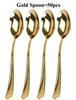 75pcs Gold Plastic Silverware- Disposable Gold Glitter Plastic Cutlery- Plastic Flatware Includes 25 Forks, 25 Spoons, 25 Knives