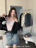 Summer thin threaded small square collar integrated cup vest women's seamless high elastic slim fit inside and outside wear thin underwear women