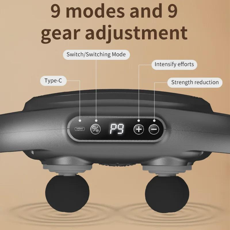 Six-Head Fascia Gun Muscle Relaxer: Deep Tissue Neck and Muscle Massager