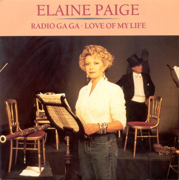 

7inch Record ELAINE PAIGE Radio Ga Ga Love Of My Life SRN110 Siren 1989 UK Rock Used