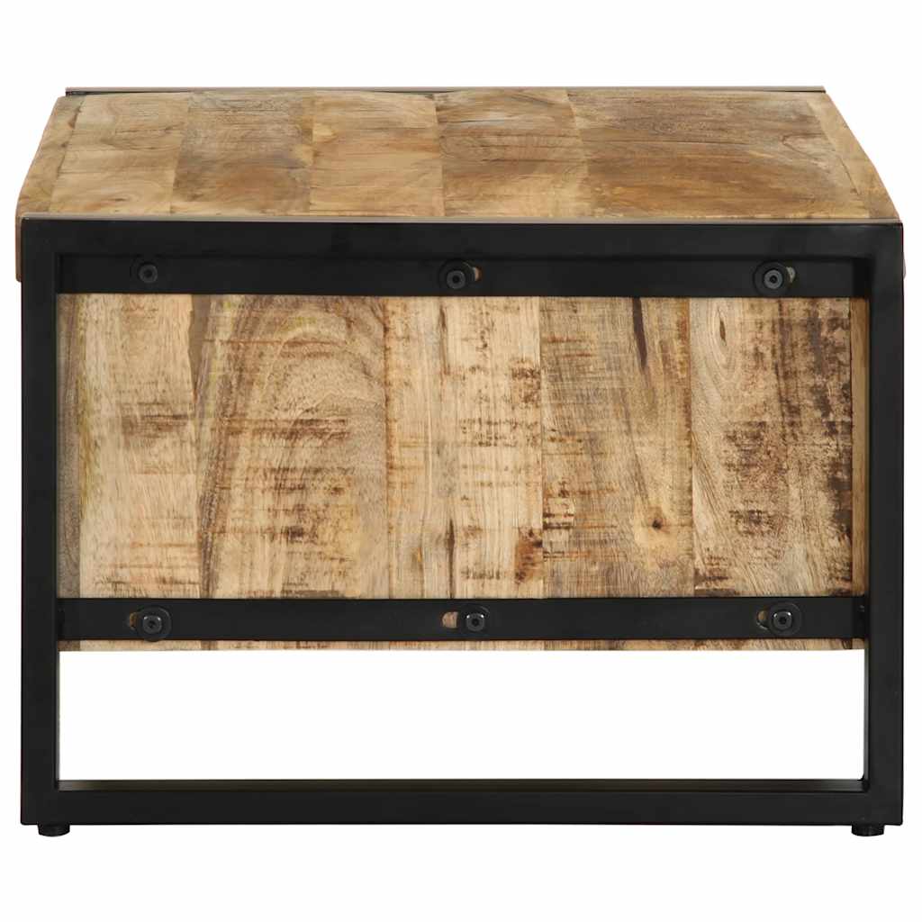 Coffee Table, 90x50x36 Cm, Rough Solid Mango Wood