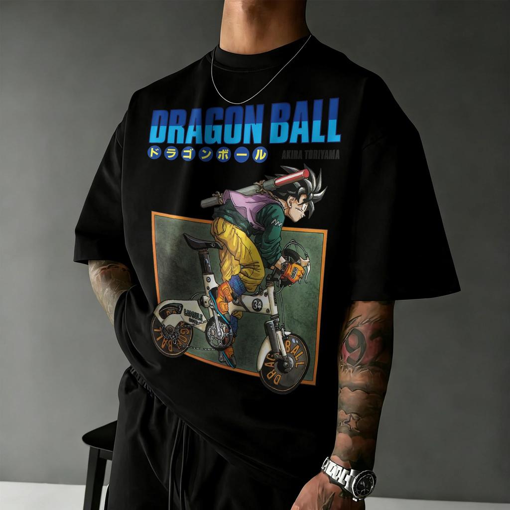 2026 New Summer Dragon Ball 40th Anniversary Kakarot 100% Cotton Anime Printed Fashion T-shirt Extra Size Streetwear Unisex Y2k