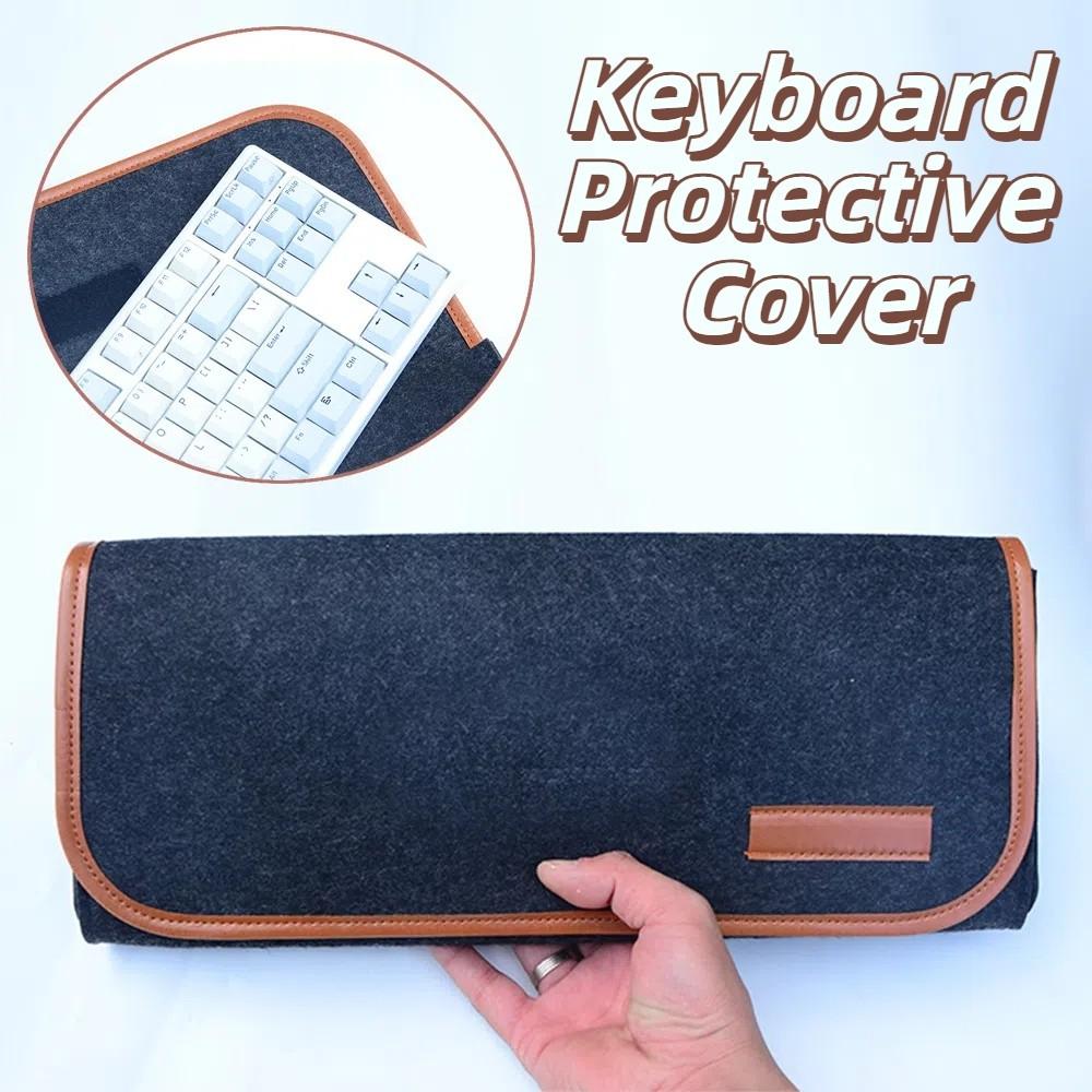 Large Capacity Keyboard Carrying Case Soft Mechanical Keyboard Bag Keyboard Felt Bag Home