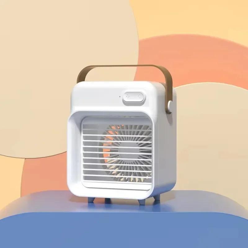 Kühler 1 Stück Desktop Tragbarer Desktop Sprühventilator USB-Aufladung Desktop Kleine Klimaanlage Einfache Mini-Klimaanlage