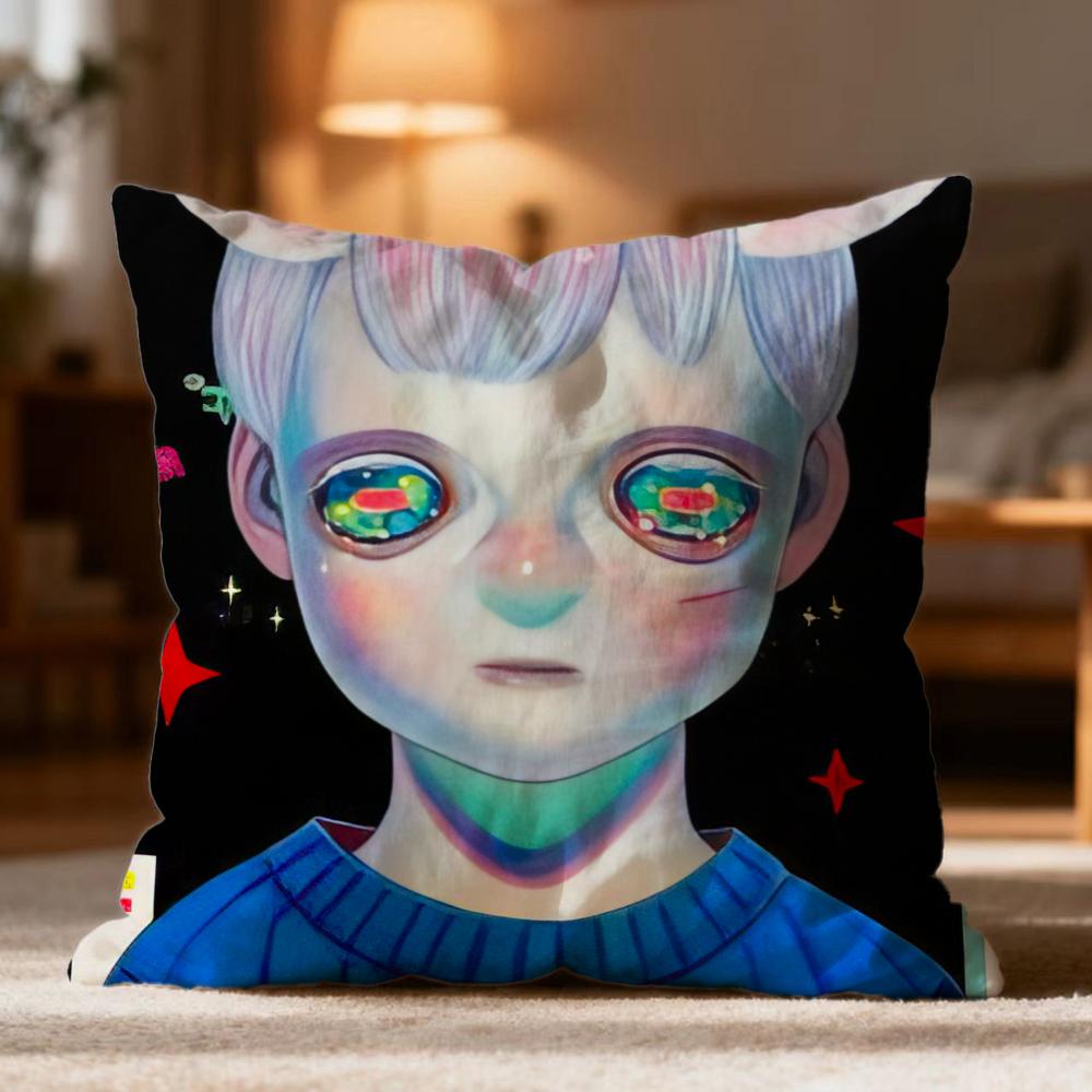 Popular HHikari Shimodaed Cushion Cover Soft Washable Pillow Case Multi-Scene for Couch Bed Travel Office Use