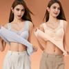 Women's Thermal Tank Tops with Built In Bra Lace Padded Sleeveless Camisole Undershirt Soft Warm Base Layer Vest