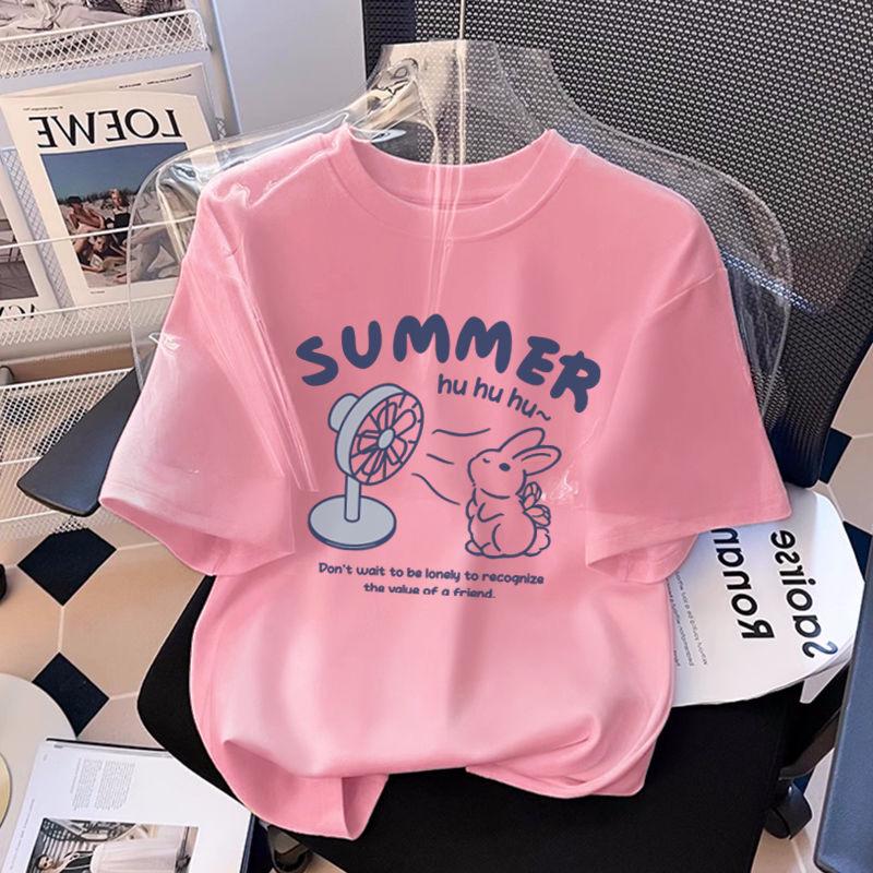 Women's Pure Cotton Summer Kitten T-shirt - New 2026 Design, Versatile Short Sleeve Top