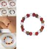 Geometric Agate Beaded Bracelet For Women Handmade Elastic Cord Jewelry For Travel Gift