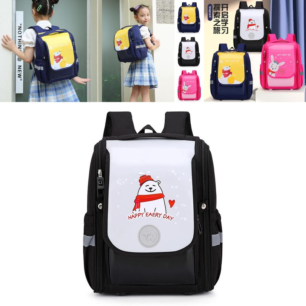 Haonna Versatile School Backpack For Children In Grades 1 To 3 With Shock-resistant Features And Adorable Colors