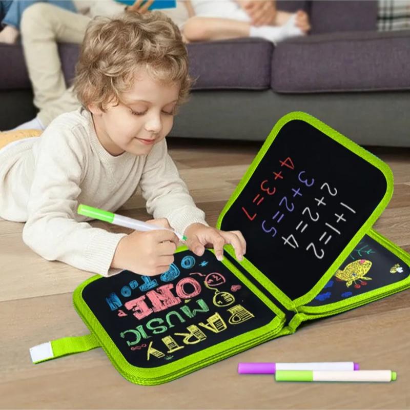 Kids Drawing Board Erasable Doodle Board Reusable Writing Painting Book Coloring Water Pen Cartoon Multifunctional Art Board Educational Toy