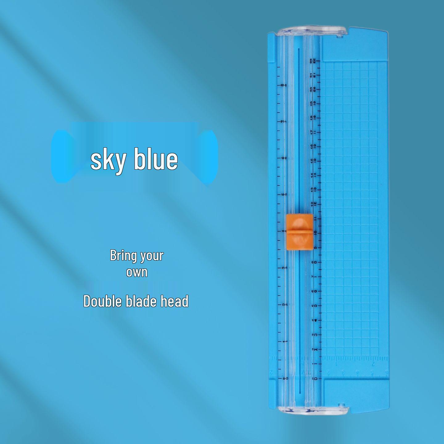 Portable A5 Paper Cutter for School, Office, and Home Use - Ideal for Handcraft Projects and Planning. синий