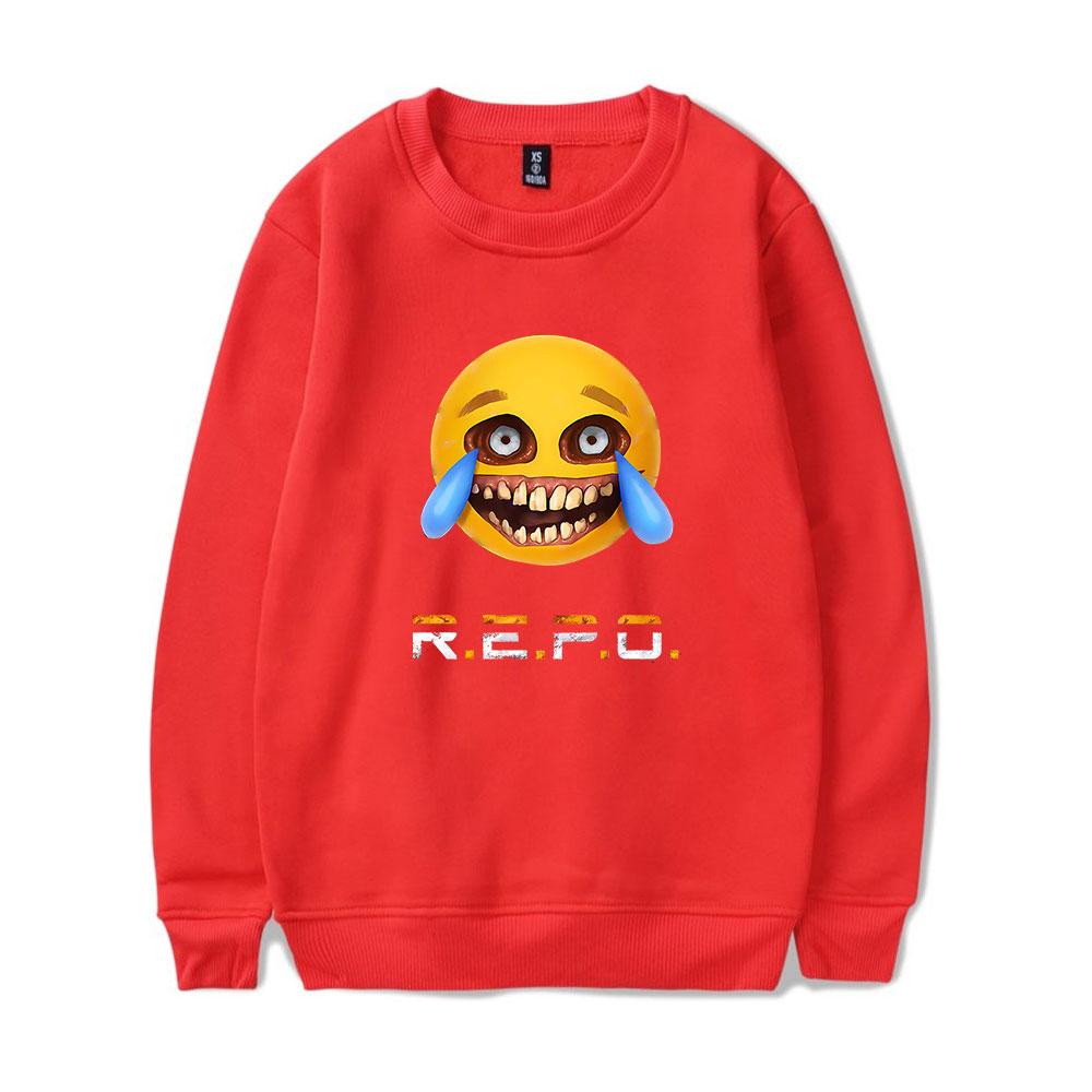 

Новая весна осень REPO принтованный большой худи для женщин и мужчин с круглым вырезом и длинным рукавом толстовка повседневный спортивный костюм забавная одежда XXS красный
