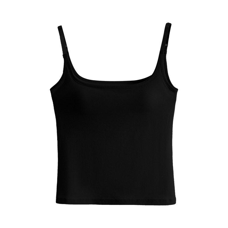 Women's Camisole with Built-in Bra, Padded Cups, Backless Design, Sleeveless Option, Wear as Outerwear or Base Layer