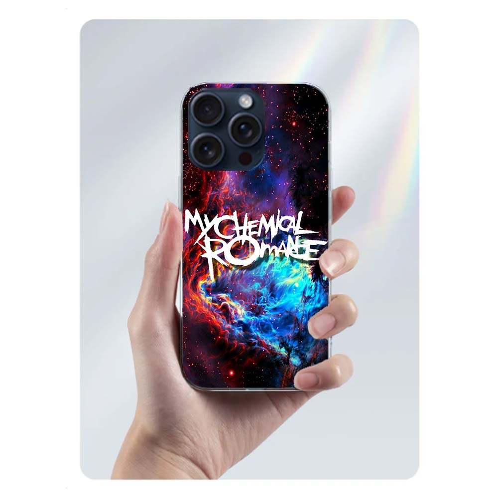 My Chemical Romance MCR Clear Phone Case For Iphone 17 Air 16 Pro Max 15 Pro 14 Plus 17E 16E 11 13 12 Mini Cover Cases Fundas Ce