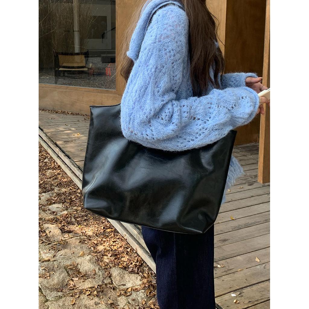 IELGY Large-Capacity Underarm Bag Women's Fashion Commuter One-Shoulder High-End Niche All-Match