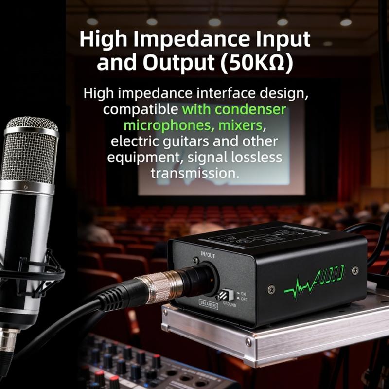 Sound Isolators with 3 Adjustable Gains Levels High Accuracy for Removing Current & in Mixer & Electric Guitars