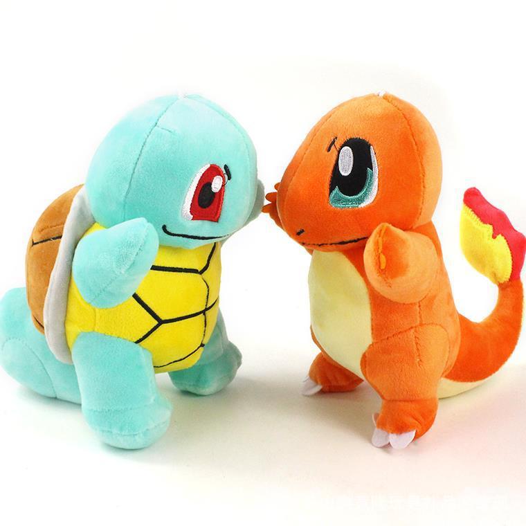 In-Stock Charmander Squirtle Sitting Eevee Ice Fairy Plush Toy