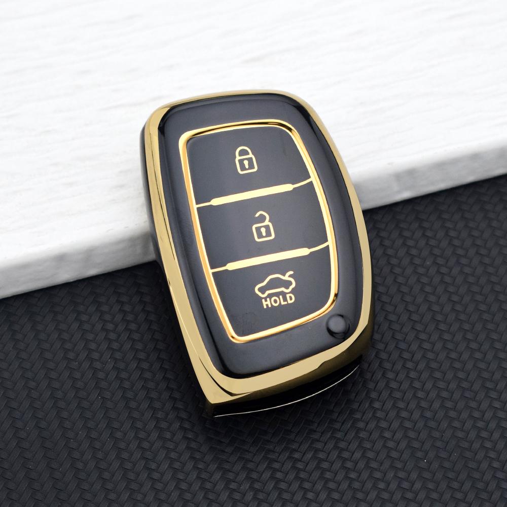 

3 Buttons TPU Car Key Case Cover For Hyundai Tucson Sonata Santa Fe Elantra Accent Solaris Verna ix25 ix35 i20 i30 i40 Auto Bag