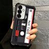 Vintage 90S Cassette Tape Pattern Plating Phone Case For Samsung A17 A07 A37 A57 A16 A56 A15 A55 A14 A54 A13 A53 A26 A36 A25 A35