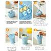 2026 New Portable Collapsible Ice Cup Food Grade Silicone Ice Ball Mold with Straw Summer Outdoor Travel Camping Leakproof Cup